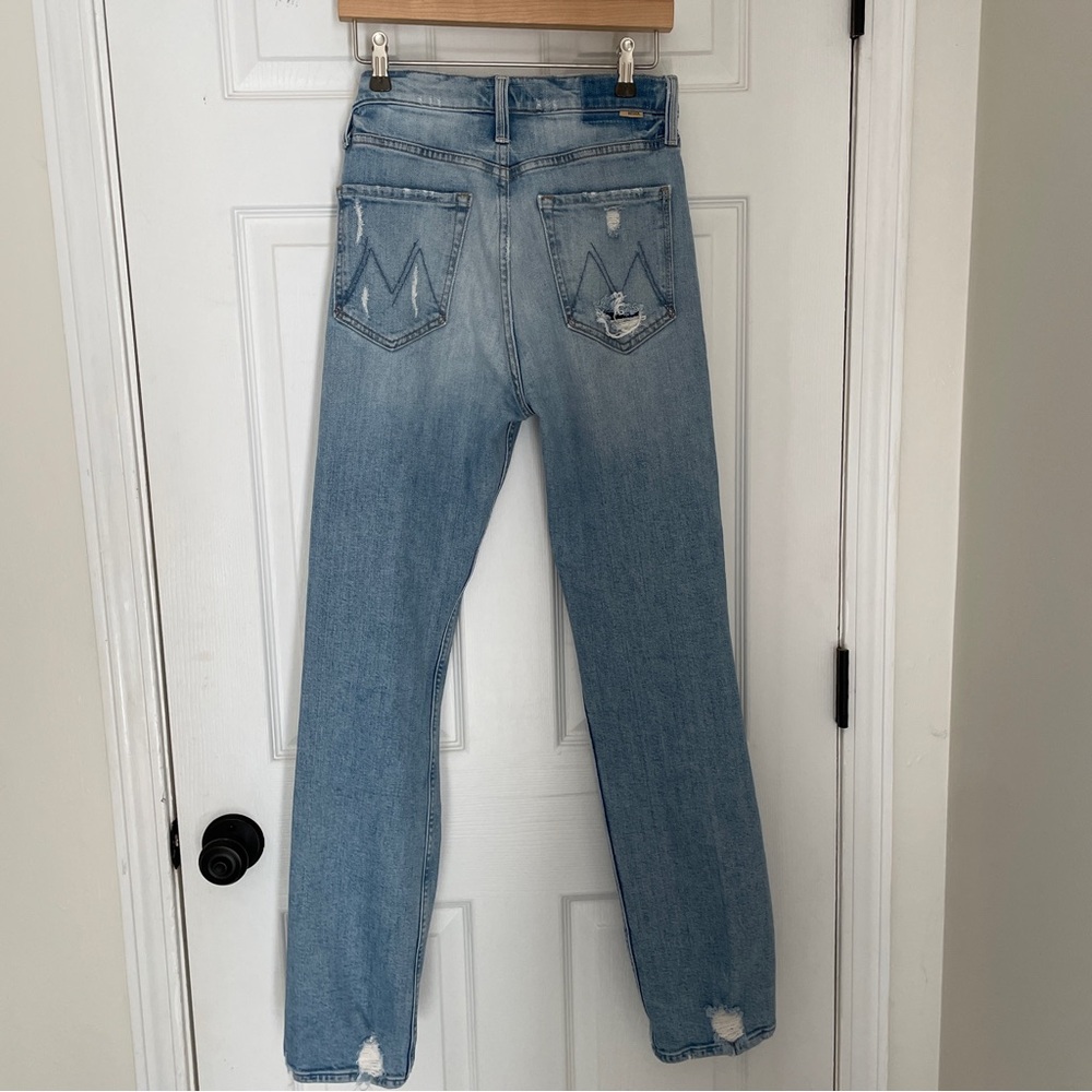 MOTHER high waisted rider skimp jeans in the confession wash size 28 - Picture 6 of 8